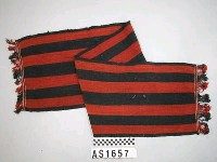 藏品(麻條紋長巾)的圖片